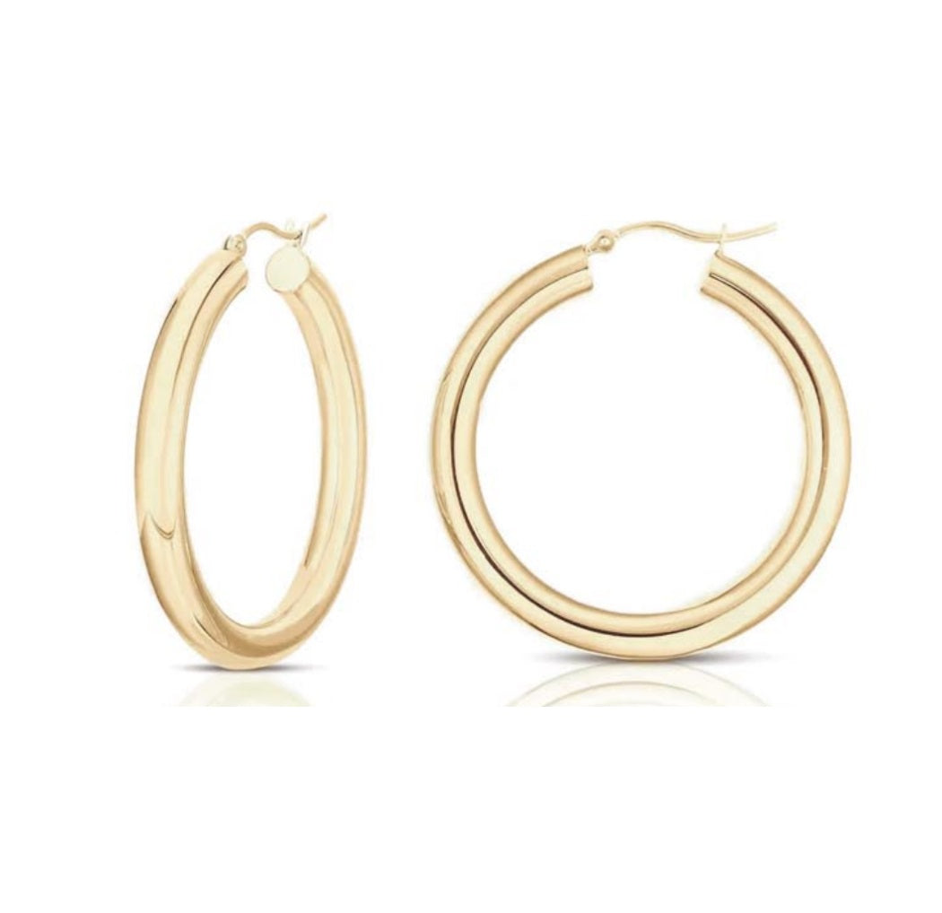 Orecchini Donna Liu Jo Cerchi  Acciaio Dorato  LJ2376